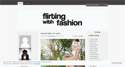 Desktop Screenshot of flirtingwithfashion.net